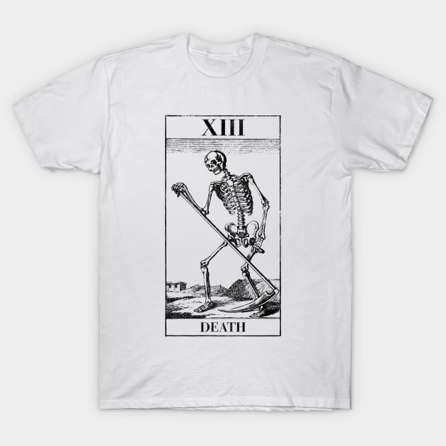 Death Tarot Card T Shirt T-Shirt by LewisDesignCo